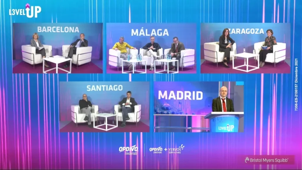 Las cinco sedes conectadas en directo